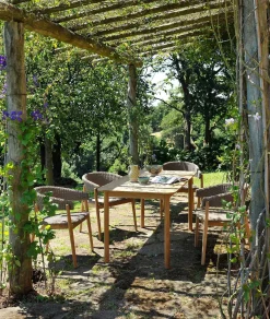 Table Rectangulaire Pevero Bois Naturel / 80 X 160 Cm - 8 Personnes - - Unopiu