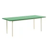 Table Rectangulaire Two-Colour Bois Vert / 200 X 90 Cm - Mdf Valchromat® - Hay