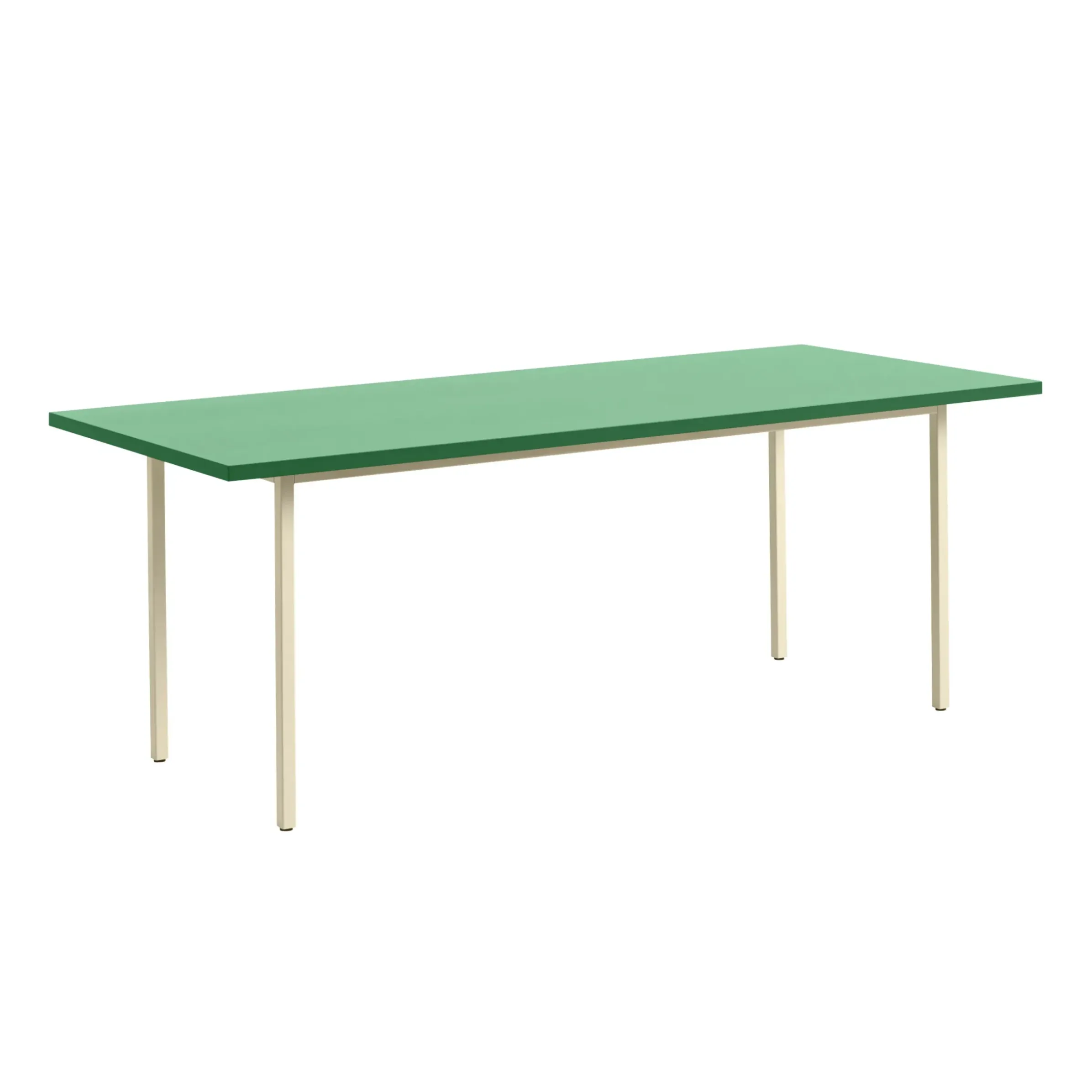 Table Rectangulaire Two-Colour Bois Vert / 200 X 90 Cm - Mdf Valchromat® - Hay