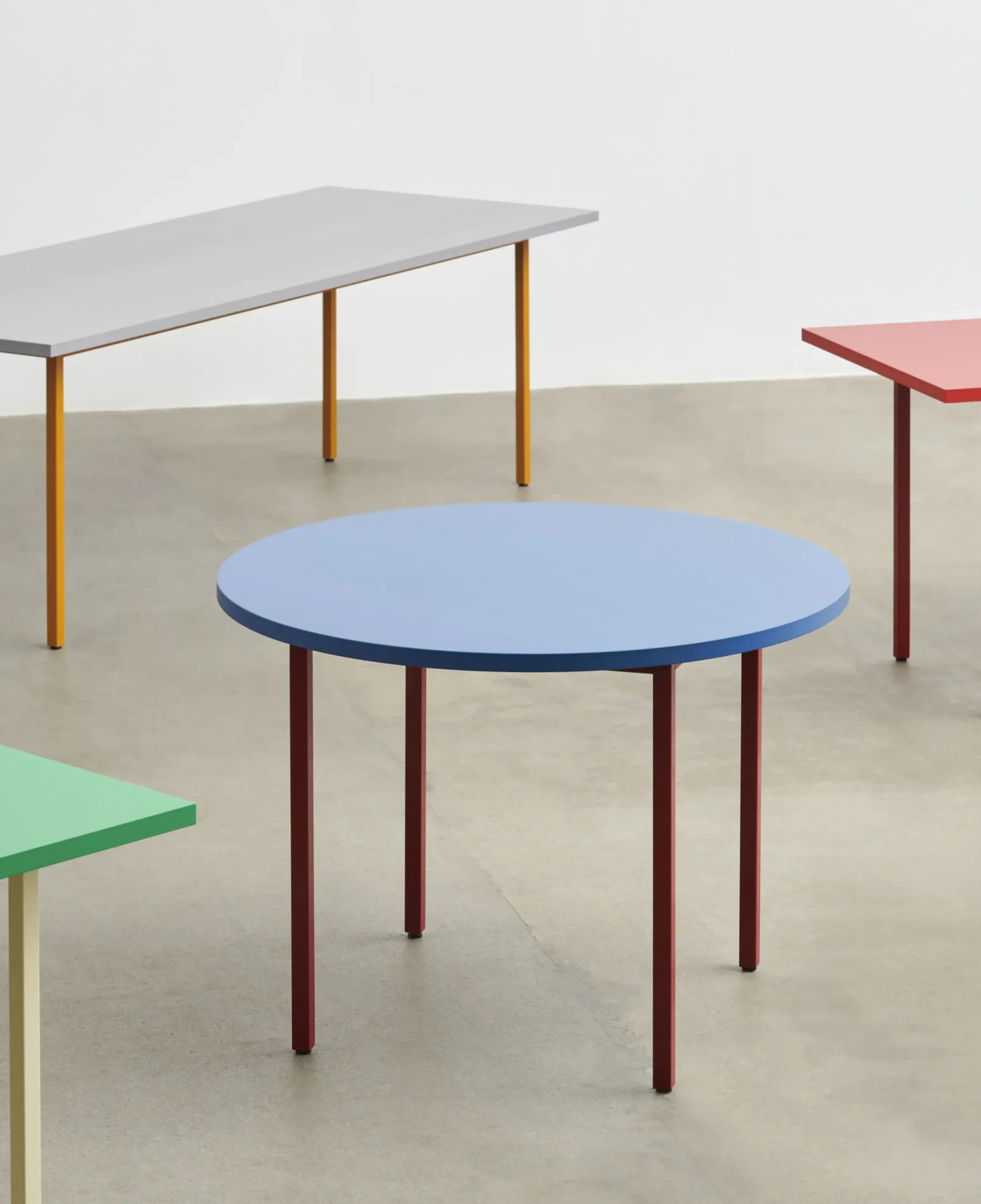 Table Rectangulaire Two-Colour Bois Vert / 200 X 90 Cm - Mdf Valchromat® - Hay