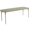Table Rectangulaire Week-End Metal Vert / 220 X 85 Cm - Aluminium - Petite Friture