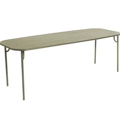 Table Rectangulaire Week-End Metal Vert / 220 X 85 Cm - Aluminium - Petite Friture