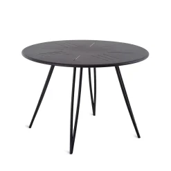 Table Ronde Ariete Marron Metal / O 110 - Unopiu