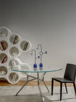 Table Ronde Branch Verre Transparent / Jakob Wagner, 2012 - O 130 Cm - Cappellini