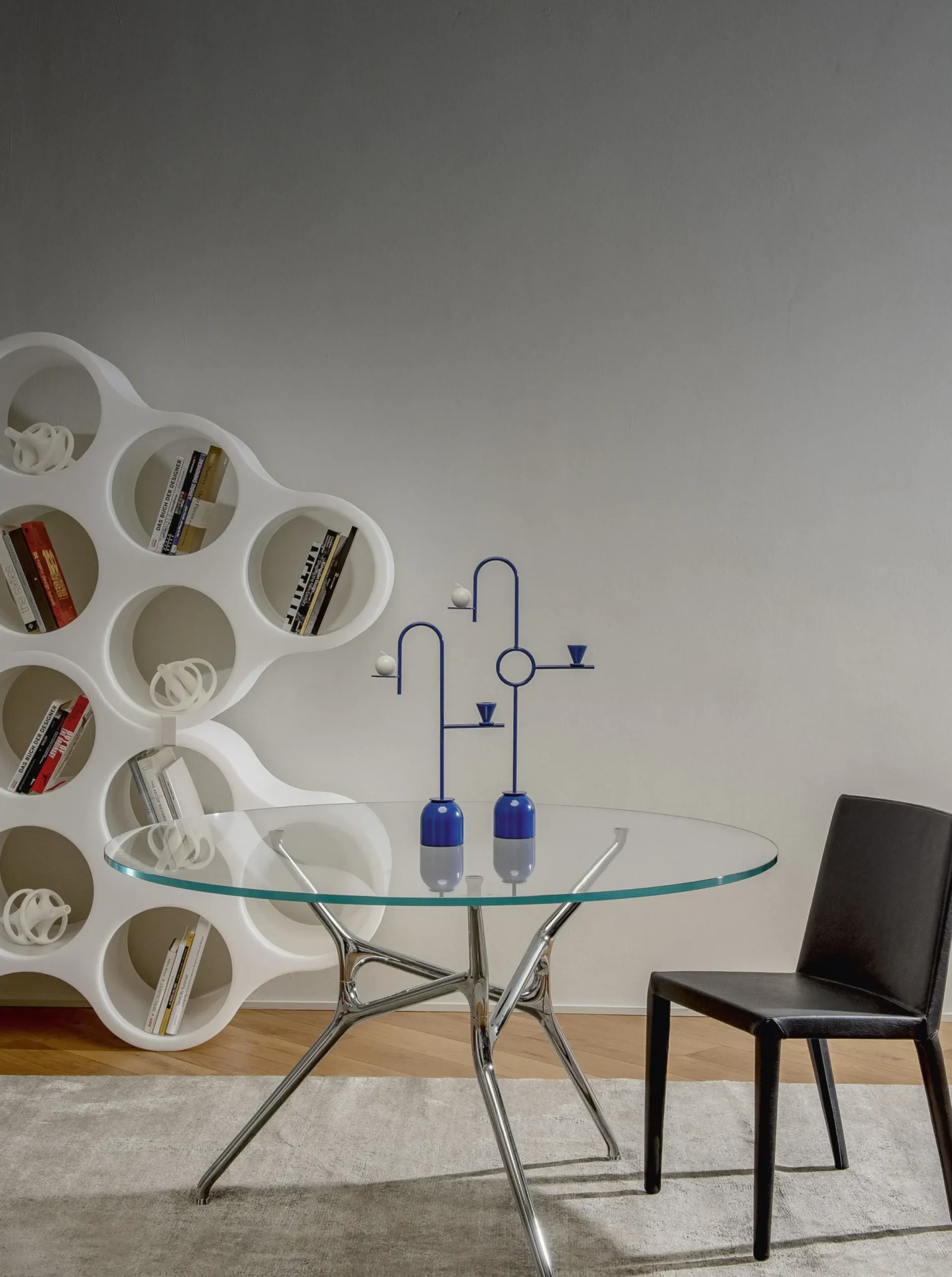 Table Ronde Branch Verre Transparent / Jakob Wagner, 2012 - O 130 Cm - Cappellini