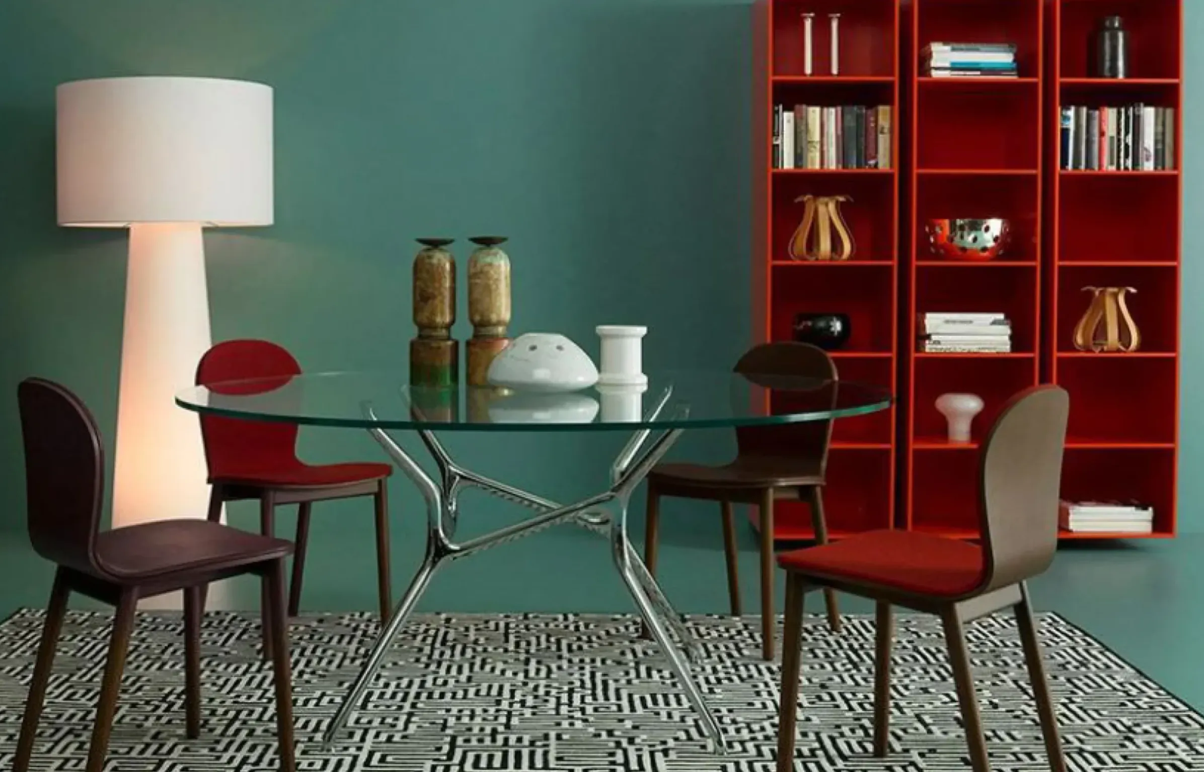 Table Ronde Branch Verre Transparent / Jakob Wagner, 2012 - O 130 Cm - Cappellini