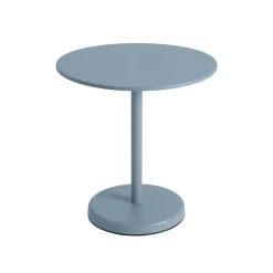 Table Ronde Linear Cafe Metal Bleu / O 70 Cm - Muuto