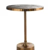 Table Ronde Mace Or Metal / O 61 X H 76 Cm - Pols Potten