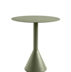 Table Ronde Palissade Cone Metal Vert / O 70 - Hay