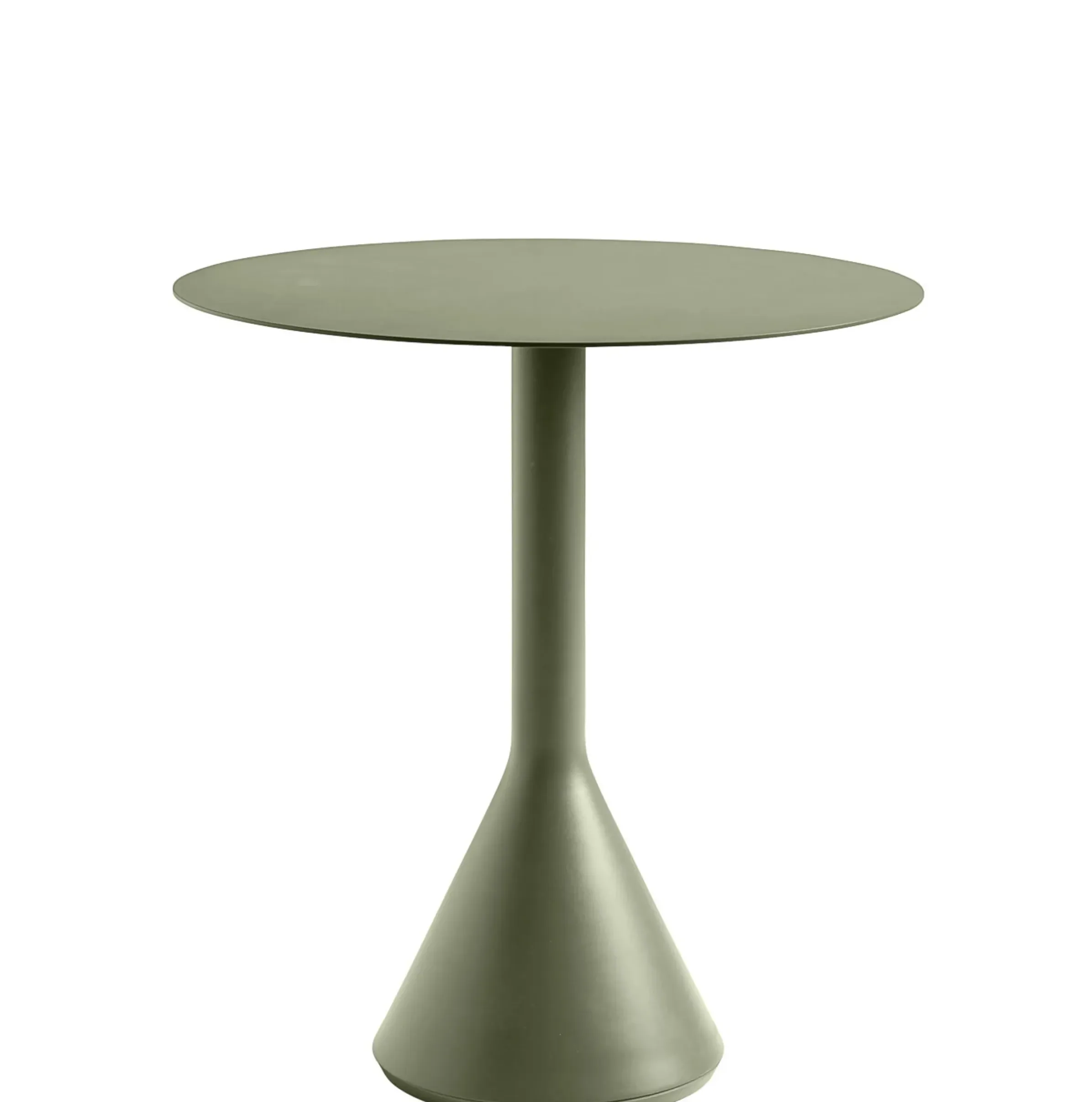 Table Ronde Palissade Cone Metal Vert / O 70 - Hay