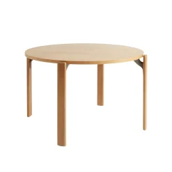 Table Ronde Rey Bois Naturel / By Bruno Rey X Dietiker, 1971 - O 128,5 Cm - Hay