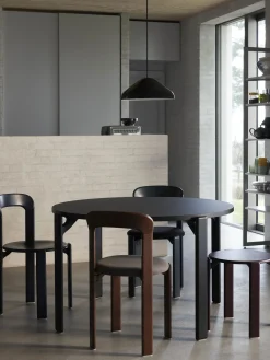 Table Ronde Rey Bois Naturel / By Bruno Rey X Dietiker, 1971 - O 128,5 Cm - Hay