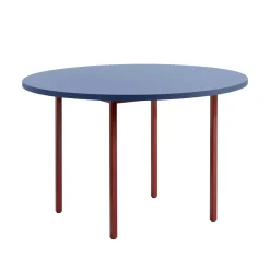 Table Ronde Two-Colour Bois Bleu / O 120 Cm - Mdf Valchromat® - Hay