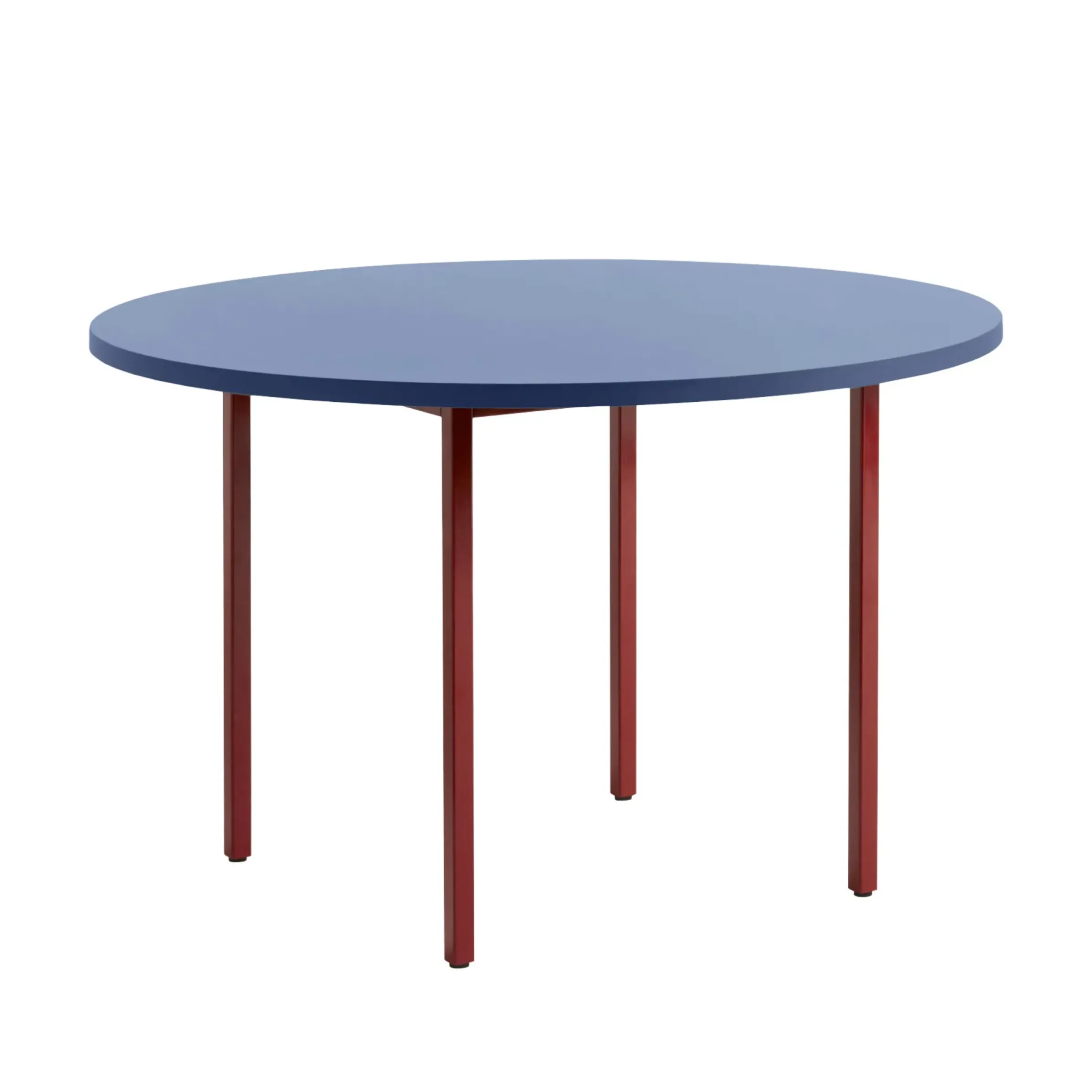 Table Ronde Two-Colour Bois Bleu / O 120 Cm - Mdf Valchromat® - Hay
