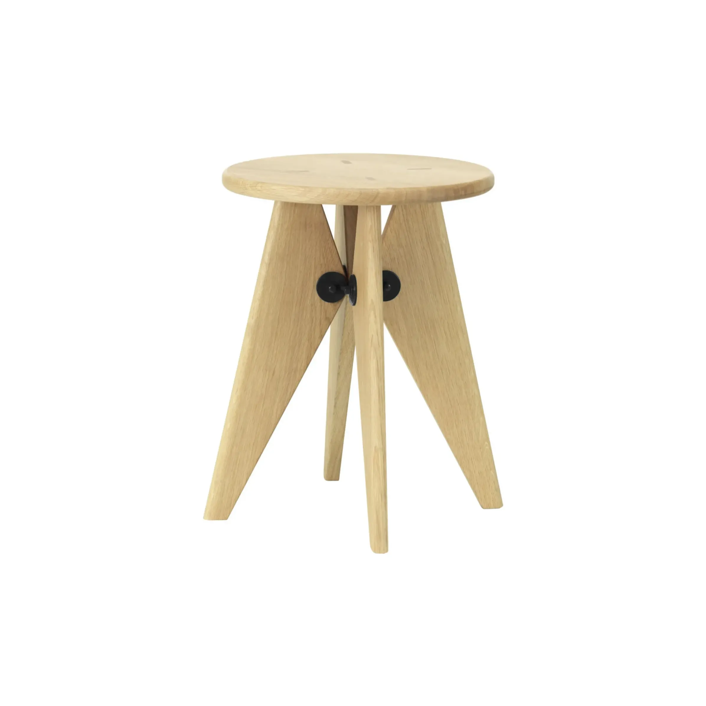Tabouret Bois Bois Naturel / By Jean Prouve, 1941 - Vitra