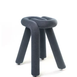 Tabouret Bold Tissu Bleu Rembourre / Tissu - Moustache