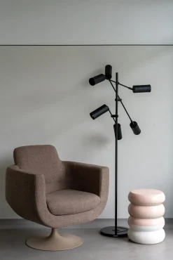 Tabouret Chubby Ceramique Rose / Ceramique - O34 X H44 Cm - Pols Potten