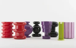 Tabouret Colonna Plastique/ H 46 X O 34,5 Cm - By Ettore Sottsass - Kartell