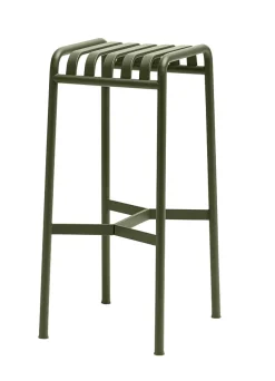 Tabouret De Bar Palissade Metal Vert / H 75 Cm  - R & E Bouroullec - Hay