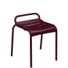 Tabouret Empilable Luxembourg Metal Rouge / Aluminium - Fermob