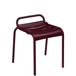 Tabouret Empilable Luxembourg Metal Rouge / Aluminium - Fermob