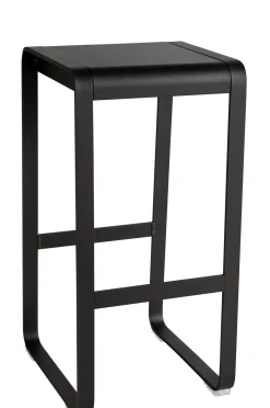 Tabouret Haut Bellevie Metal Noir / H 75 Cm - Aluminium - Fermob