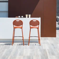 Tabouret Haut Coupole Metal/ H 75 Cm - Emu