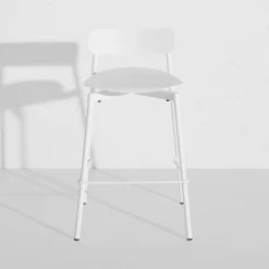 Tabouret Haut Empilable Fromme Metal/ H 65 Cm - Aluminium - Petite Friture
