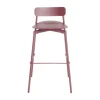 Tabouret Haut Empilable Fromme Metal Rouge / H 75 Cm - Aluminium - Petite Friture