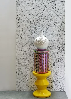 Tabouret Oily Spikes Ceramique Multicolore / Ceramique E - O32 X H45 Cm - Pols Potten