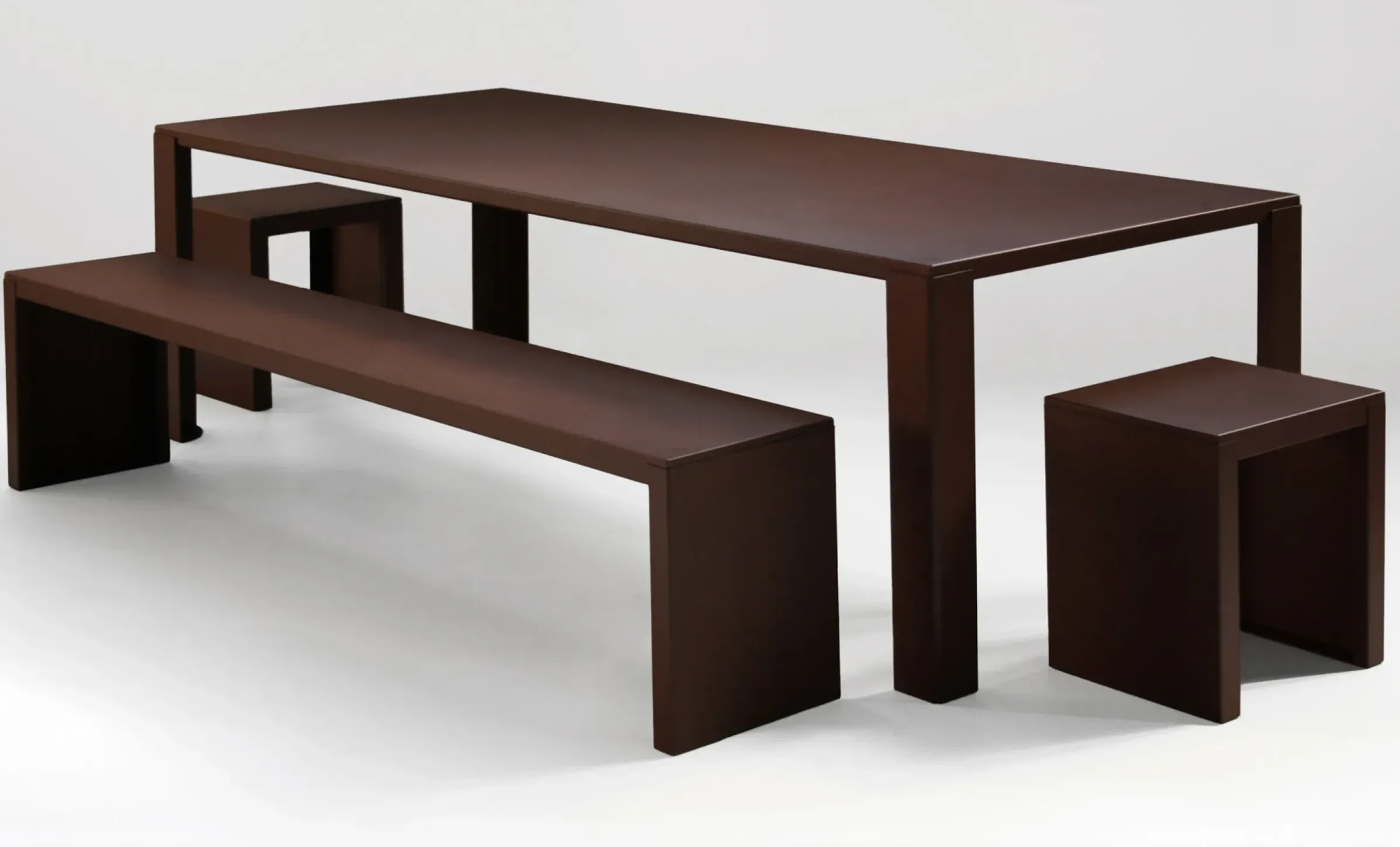 Tabouret Rusty Irony Metal Orange / Metal - Zeus