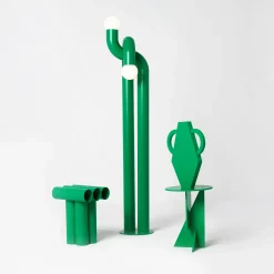 Tabouret Septem Metal/ Tubes Aluminium - Axel Chay