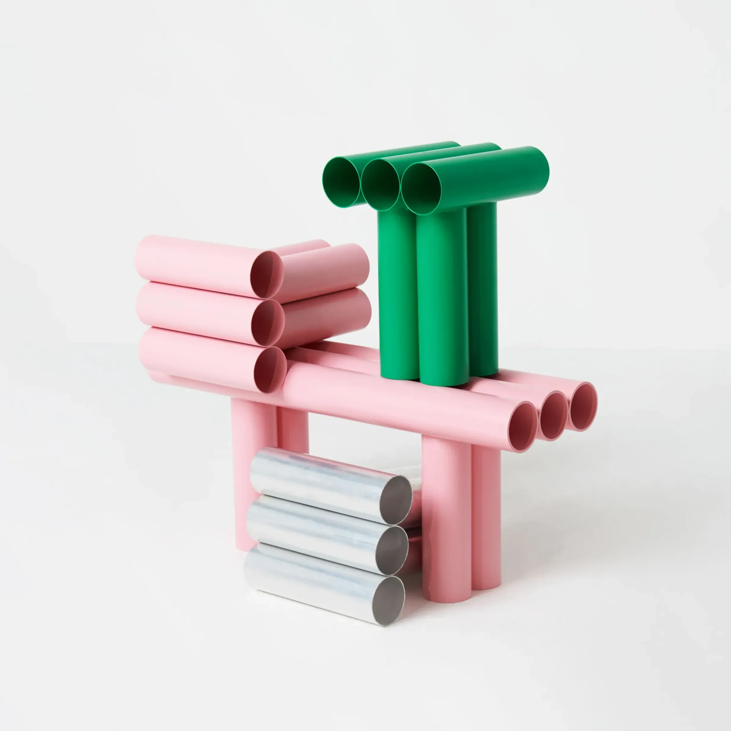 Tabouret Septem Metal/ Tubes Aluminium - Axel Chay