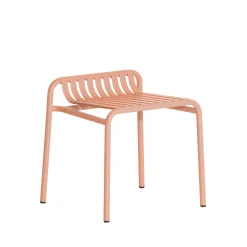 Tabouret Week-End Metal Rose / Aluminium - Petite Friture