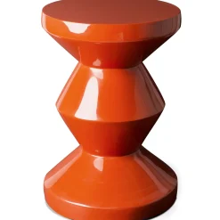 Tabouret Zig Zag Plastique Rouge Orange / Plastique Laque - Pols Potten