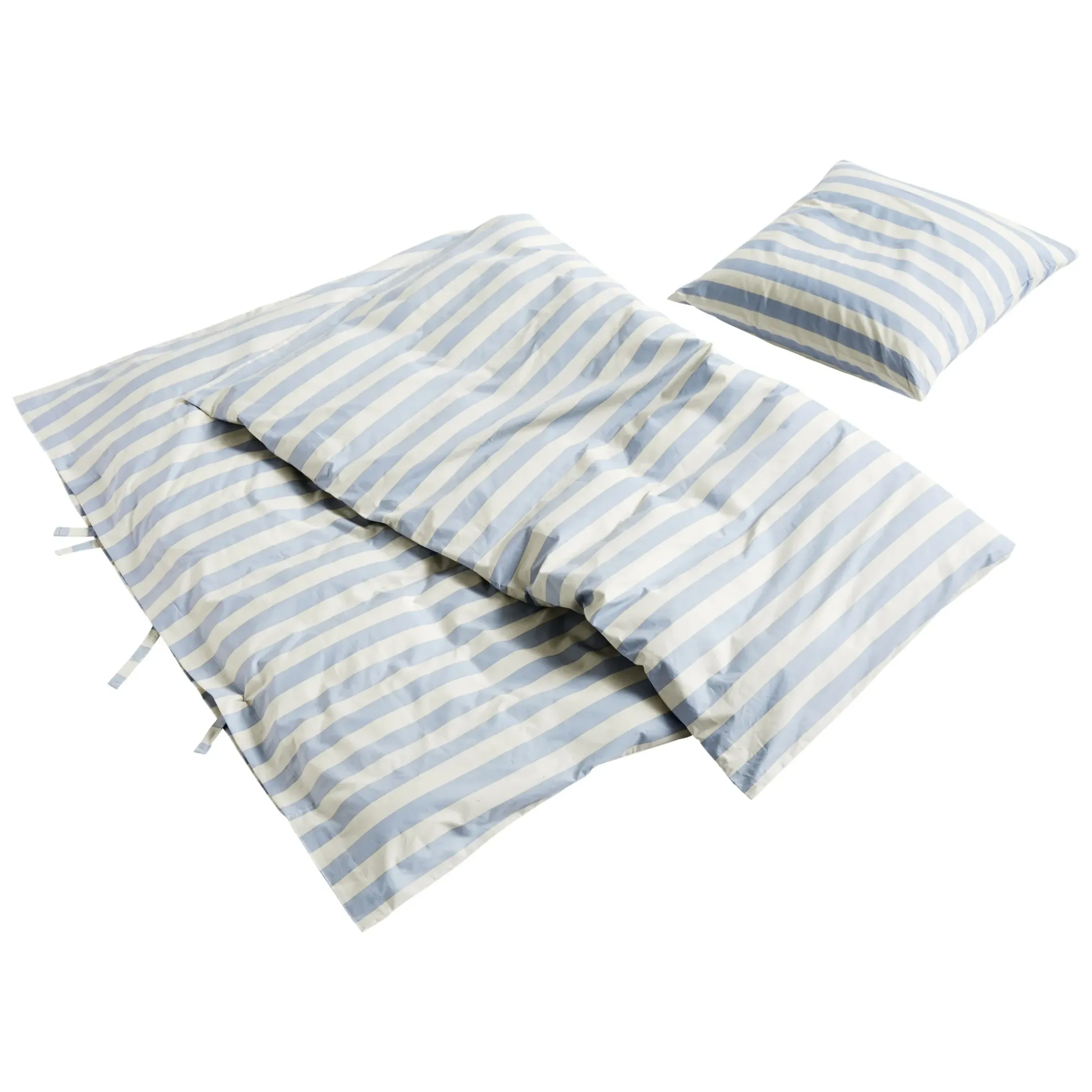 Taie D'Oreiller 65 X 65 Cm Ete Tissu Bleu / Coton Oeko-Tex - Hay