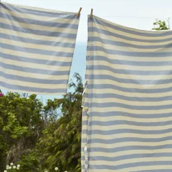 Taie D'Oreiller 65 X 65 Cm Ete Tissu Bleu / Coton Oeko-Tex - Hay