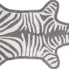 Tapis De Bain Zebra  Blanc Gris / Reversible - 112 X 79 Cm - Jonathan Adler