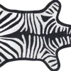 Tapis De Bain Zebra  Blanc Noir / Reversible - 112 X 79 Cm - Jonathan Adler