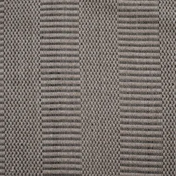 Tapis D'extérieur July Tissu Blanc Noir / 200 X 300 Cm -Polypropylene Tisse Main - Cinna
