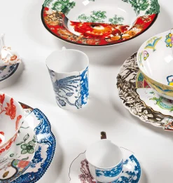 Tasse A Cafe Hybrid Ceramique Set Tasse A Cafe + Soucoupe - Seletti