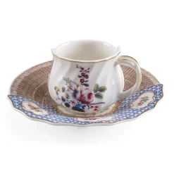 Tasse A Cafe Hybrid Ceramique / Set Tasse A Cafe + Soucoupe - Seletti