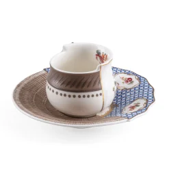 Tasse A Cafe Hybrid Ceramique / Set Tasse A Cafe + Soucoupe - Seletti