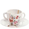 Tasse A Cafe Kintsugi Ceramique Blanc / Set Tasse A Cafe Avec Soucoupe - Seletti