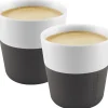 Tasse A Espresso  Ceramique Blanc Noir / Set De 2 - 80 Ml - Eva Solo