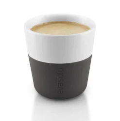 Tasse A Espresso  Ceramique Blanc Noir / Set De 2 - 80 Ml - Eva Solo