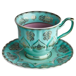 Tasse A The Grandpa Ceramique/ Set De 4 - Avec Soucoupes - Pols Potten