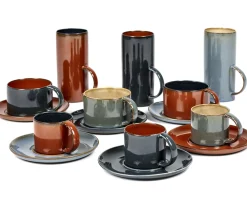 Tasse A The Terres De Reves Ceramique Bleu Gris / Gres - H 13 Cm - Serax