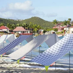 Tente De Plage Miasun Tissu Bleu / Pliable & Nomade - 150 X 220 Cm - Fatboy