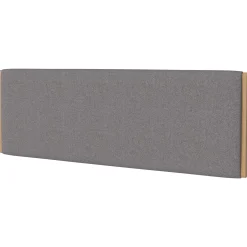 Tete De Lit Haven Tissu Gris Bois Naturel / L 186 X H 66 Cm - Bolia